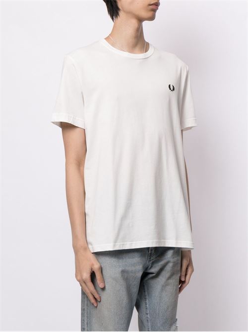T-shirt uomo manica corta bianca FRED PERRY | M1600129